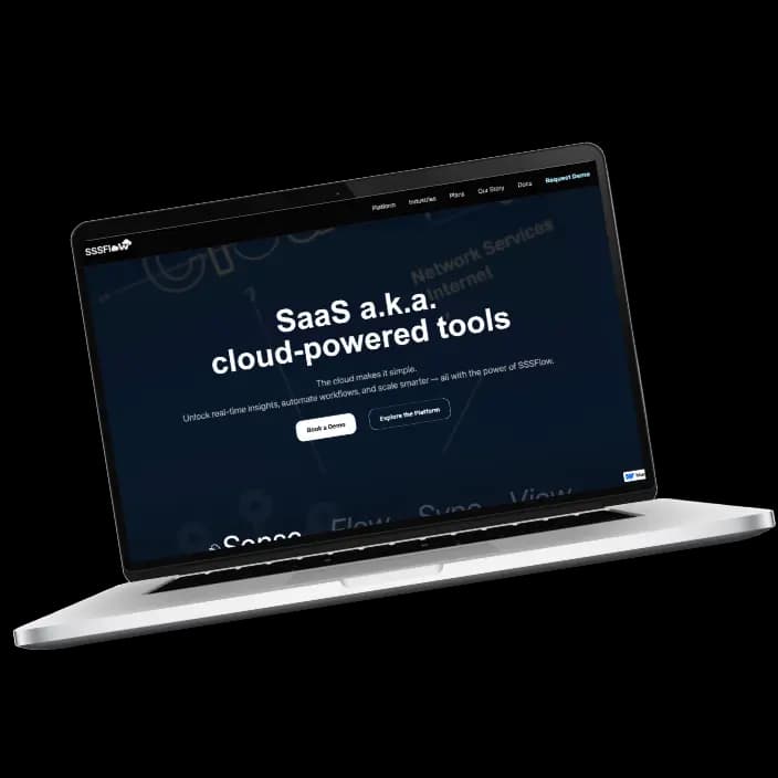 00S SaaS template preview.