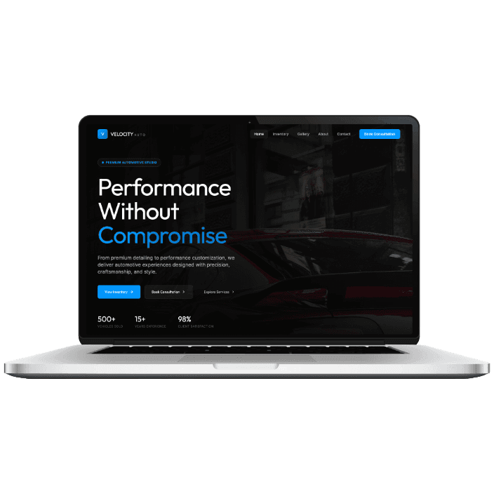 AU-1 Auto Demo website preview.