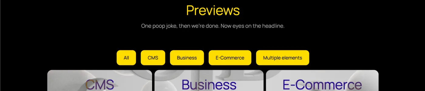 Filter Webflow CMS Lists Instantly preview.