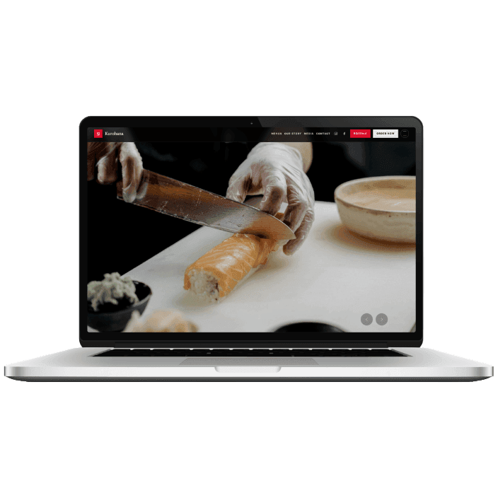 RX-2 Restaurant Demo website preview.