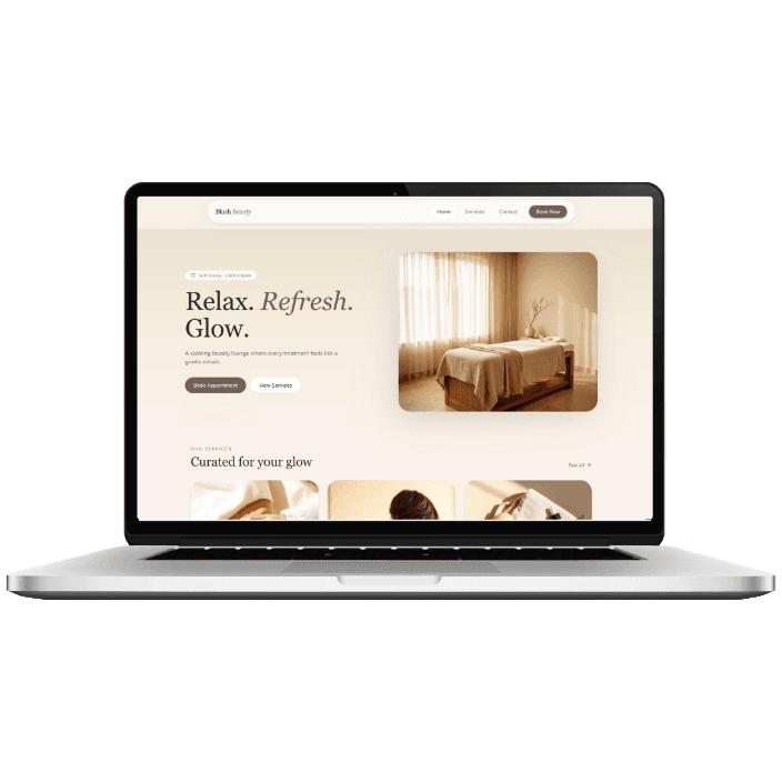 WE-1 Wellness Demo website preview.