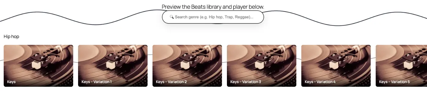 WordPress plugin beats upload and visualizer preview.