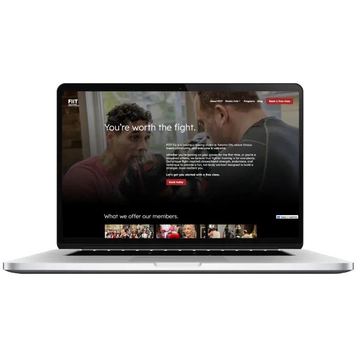 Fiitco Webflow website preview.
