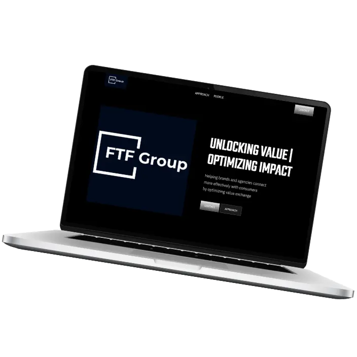 FTF Group Webflow website preview.