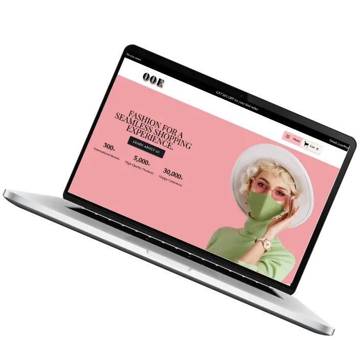 EX-01 eCommerce Demo website preview.